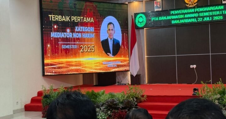 Dua Tahun Berturut-turut Raih Mediator Terbaik I, Supian Noor Perkuat Peran Mediasi dalam Mewujudkan Peradilan Berkeadilan